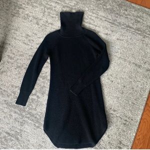 Wilfred - Black Turtleneck Sweater Dress - XXS